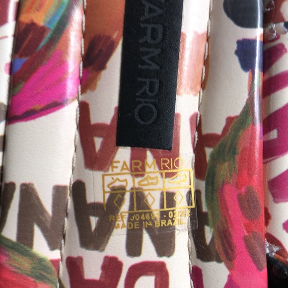 Farm Rio Banana Sandals NEW! Never worn sz 9 or sz 40 EU MADE IN BRAZIL. - Picture 9 of 10